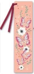 Закладка картон. д/книг БАБОЧКИ И ЦВЕТЫ - купить в магазине Кассандра, фото, 4606008380586, 
