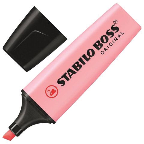 Текстовыделитель STABILO BOSS ORIGINAL вишнево-розовый - купить в магазине Кассандра, фото, 4006381557955, 
