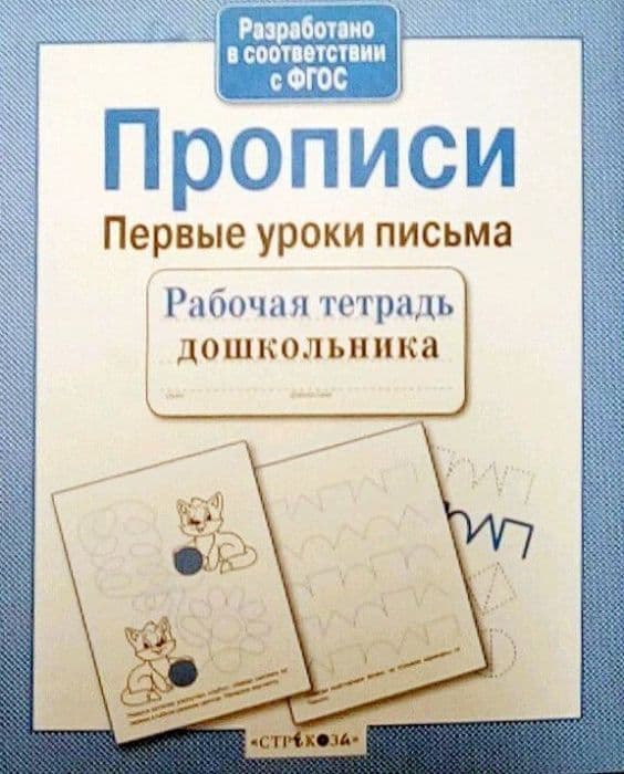 Рабочая тетрадь дошкольника.Прописи. Первые уроки письма - купить в магазине Кассандра, фото, 9785995130734, 