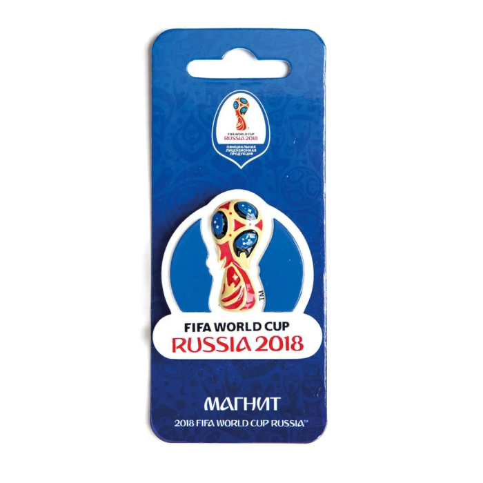 Магнит "Кубок" FIFA 2018 полистоун СН040 - купить в магазине Кассандра, фото, 4602010592375, 