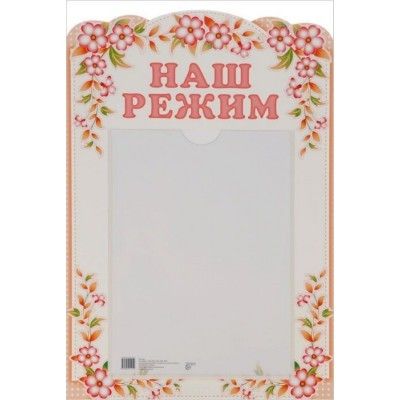 Стенд НАШ РЕЖИМ с карманом А4 - купить в магазине Кассандра, фото, 9785994911259, 