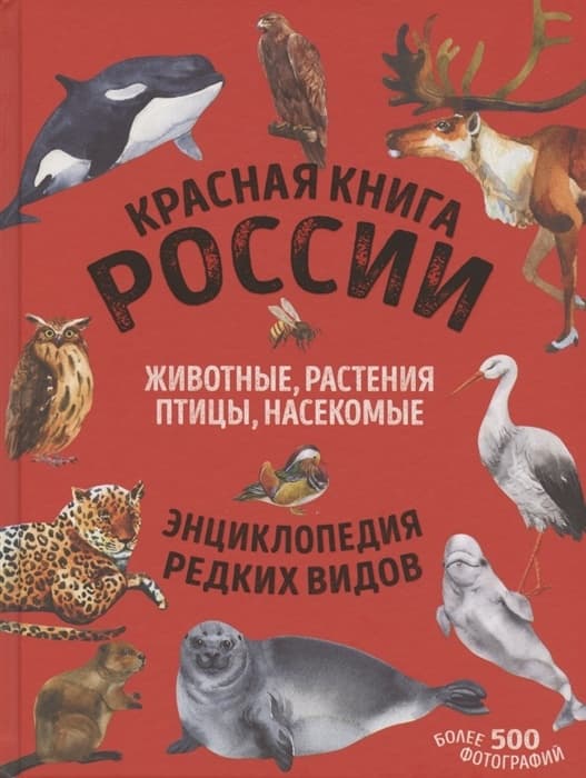 Красная книга России. Млекопитающие, птицы, рептилии, амфибии, рыбы, насекомые - купить в магазине Кассандра, фото, 9785041619947, 