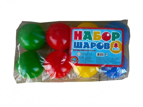 Набор шаров 8эл.d65мм - купить в магазине Кассандра, фото, , 