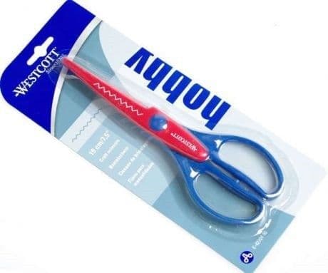 Ножницы фигурные WESTCOTT  190/7,5" ТРЕУГОЛЬНИК БЛ - купить в магазине Кассандра, фото, 4027521427044, 