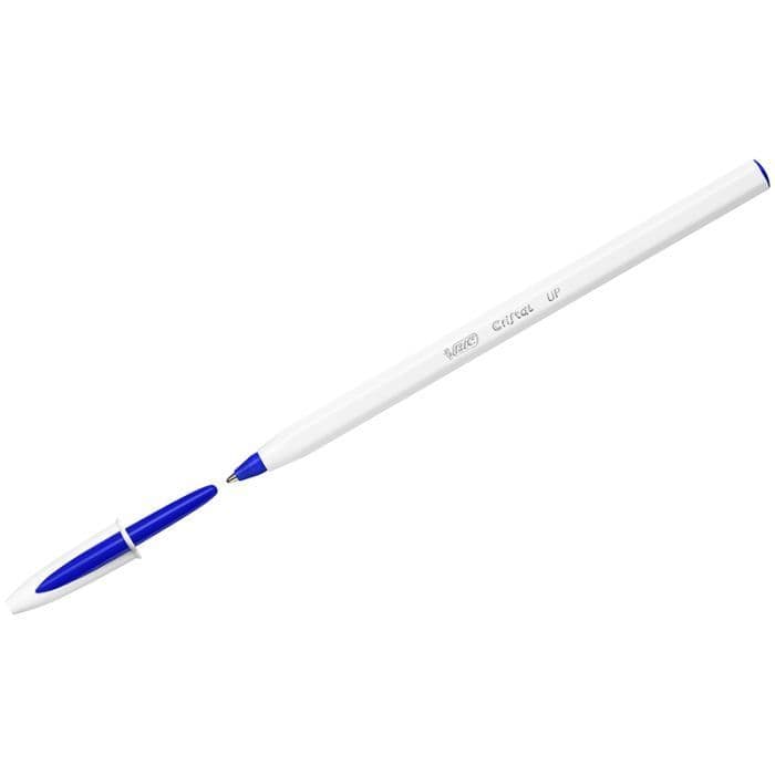 Ручка шариковая BIC Cristal синий, корп.белый, 0, 32 мм, 949879 - купить в магазине Кассандра, фото, 3086123498228, 